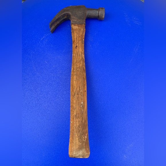 Early 20th Century Wooden Shaft Claw Hammer Functional Antique - Picture 3 of 16